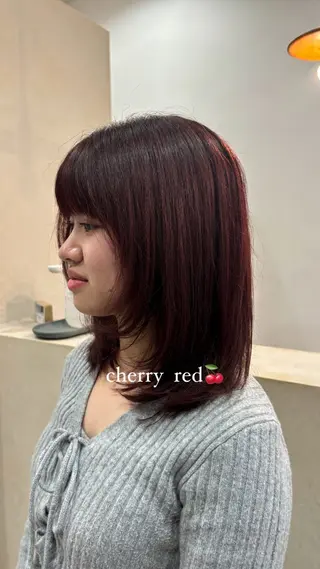 ミディアム カラー 服部　心春 ｜カラーモデル募集のヘアスタイル