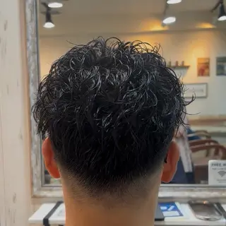 ミディアム パーマ メンズ 💥桜木町メンズ専門 💥ルキのヘアスタイル