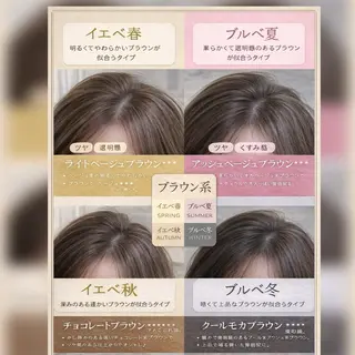 ミディアム オリーブカラー/みづ き/ボブパーマ🤍のヘアスタイル