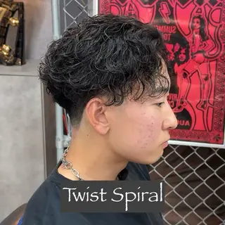 ショート パーマ ヘアアレンジ メンズ MENIN メンズ サロン　望月　涼太のヘアスタイル