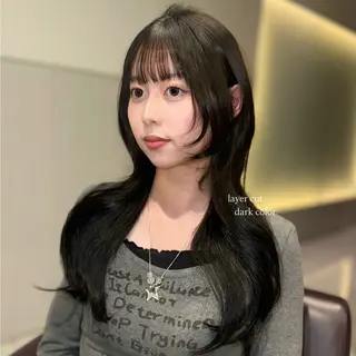 ロング karina🌿レイ ヤーカット/髪質改善のヘアスタイル