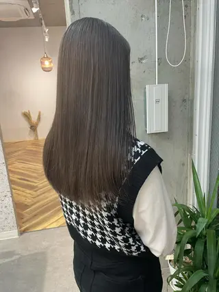 セミロング カラー SHOTO ハイトー ン/ブロンドカラーのヘアスタイル