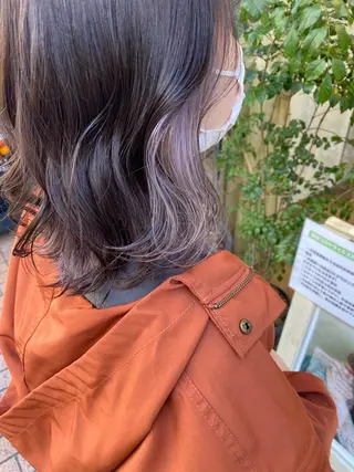 ミディアム カラー 宮内 真乃のヘアスタイル