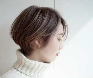 ショート カラー ナガス カズアキのヘアスタイル