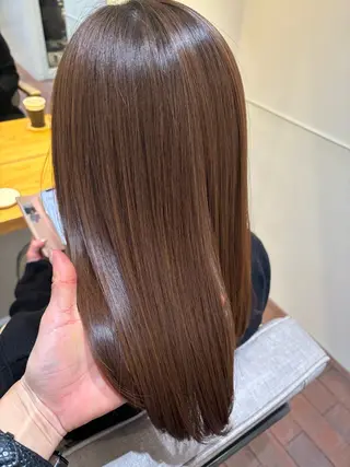 ミディアム マンツーマン 縮毛矯正/マユコのヘアスタイル