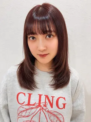 セミロング 原田 健斗のヘアスタイル