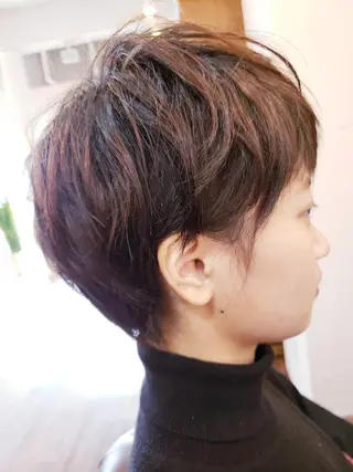 ショート 饒平名 知也のヘアスタイル
