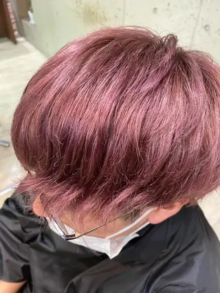カラー メンズ エクステ/ハイトーン /インナー礒野朱里のヘアスタイル