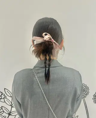 ミディアム ヘアアレンジ 👔ボブ﹨髪質改善 ストレート🩳ももかのヘアスタイル