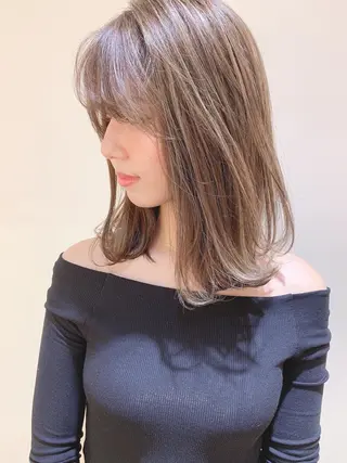 ミディアム カラー 髪質改善サロン 心斎橋ARCHEのヘアスタイル
