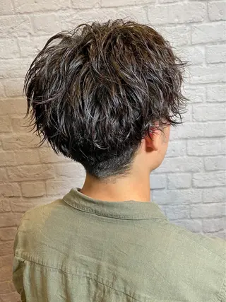 ショート パーマ メンズ 💈メンズ特化 副店長松浦一聖💈のヘアスタイル