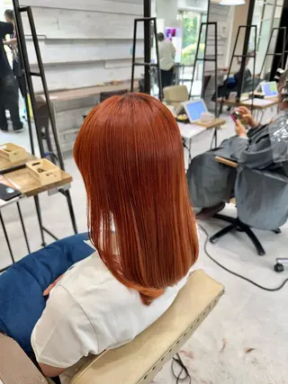 セミロング カラー ブリーチなしwカラー /艶カラー/oukaのヘアスタイル
