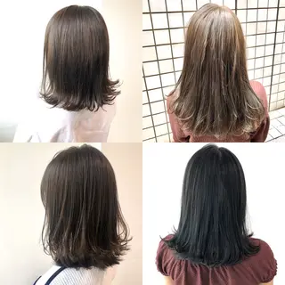 カラー 💖ブリーチなし透明 感💖ASAHIのヘアスタイル