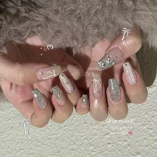 ネイル パラあり！フィルイン 美フォルムのネイルデザイン