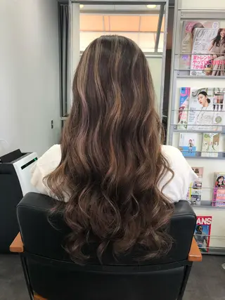 セミロング カラー ヘアアレンジ 大塚 貴之のヘアスタイル