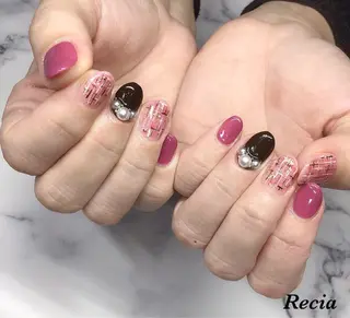 ロング カラー ヘアアレンジ キッズ ネイル マツエク・マツパ 福田 加奈のネイルデザイン