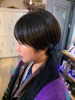 ショート カラー 安村 美奈のヘアスタイル