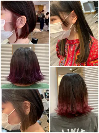 ショート 🎨インナーカラー が得意👍新垣⚜️のヘアスタイル