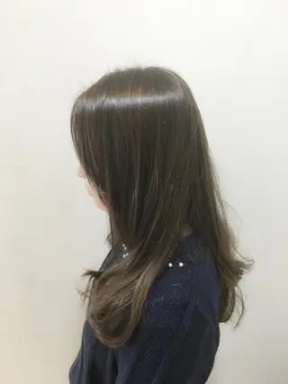 セミロング ロング カラー 永井 大希のヘアスタイル