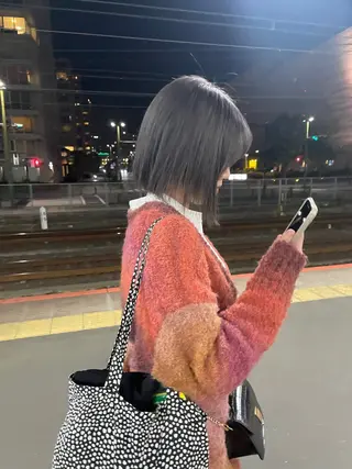 ミディアム カラー Shiho 🦋 /透明感カラーのヘアスタイル