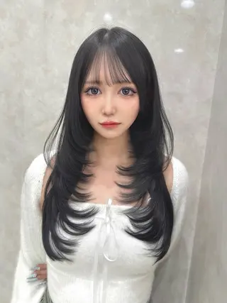 ロング カラー kaho /レイヤーカットのヘアスタイル