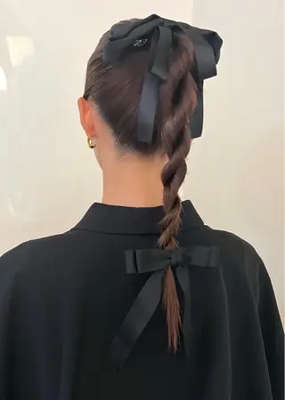 セミロング ヘアアレンジ hotely所属・✨まとまるボブ/ 切りっぱなし/ユキナのヘアスタイル