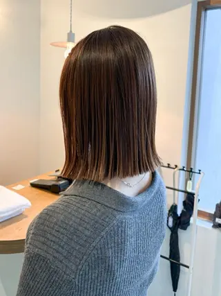 ミディアム ボブ/艶カラー 鎌倉/MIHO🌼のヘアスタイル