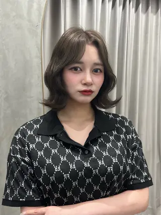 ミディアム 韓国ヘア/表参道 ENA🎀🤍のヘアスタイル