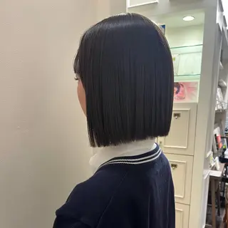 ミディアム 【美ボブ.艶カラー. 梅田茶屋町】midoのヘアスタイル