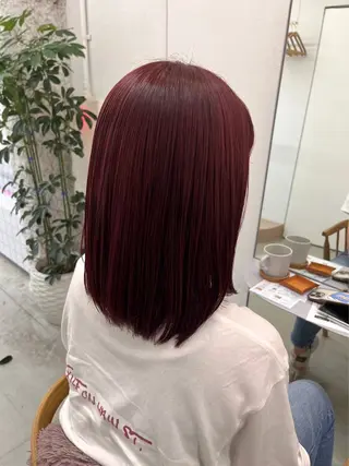 カラー Asumi/丸の内 /ブリーチ/花屋併設のヘアスタイル
