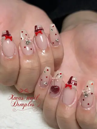 ネイル dimples yuki🎀 ꒷꒦♡のネイルデザイン