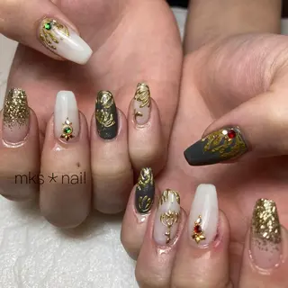 ネイル mks＊nail //  枚方長尾のネイルデザイン