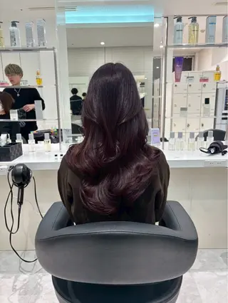ロング 韓国ワンホン透明感 カラー✨🖤ここあのヘアスタイル