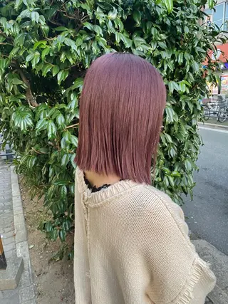 ミディアム カラー 透明感カラー/京橋/ reikoのヘアスタイル