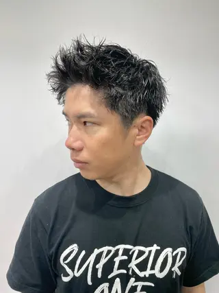 ショート パーマ メンズ 💈メンズパーマ💈 ナカザワ リョウのヘアスタイル
