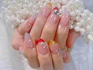 ネイル 🐳彩羽チップ 長さだし専門🐳のネイルデザイン