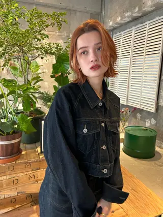 ミディアム カラー 一ノ瀬 暁のヘアスタイル