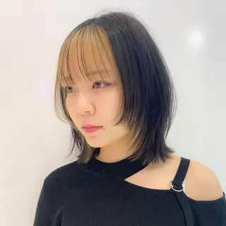 ミディアム カラー レイヤー/ブリーチ HIKARU ♡のヘアスタイル