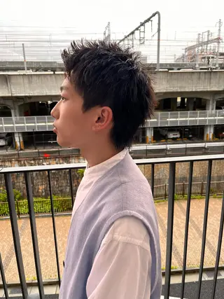 ショート メンズ パーマスタイル特化◎ 永戸圭汰のヘアスタイル