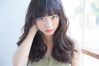 ロング カラー パーマ 似合わせhair🔸 アサダ　タカコ🔸のヘアスタイル