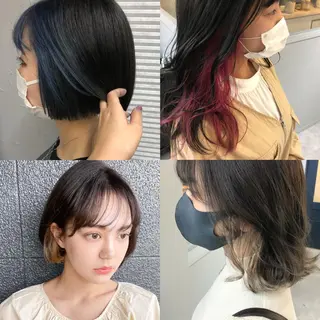 ミディアム カラー ヘアアレンジ cherir髪質改善 パーソナルカラー診断のヘアスタイル