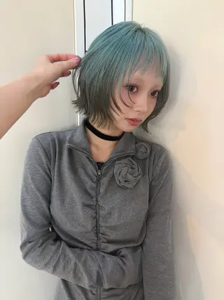ショート ボブ.顔周りカット カット/ユキカのヘアスタイル