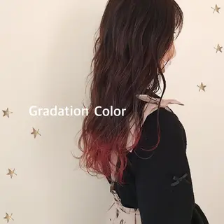 ロング カラー 市川 千夏のヘアスタイル