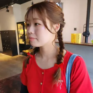 ロング ヘアアレンジ ハヤシ マユ ✂ 府中美容室のヘアスタイル