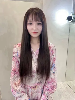 ロング カラー 髪質改善 艶髪矯正 エクステ かいり✂️のヘアスタイル