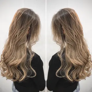 ロング カラー パーマ ヘアアレンジ share  by  wealstarのヘアスタイル