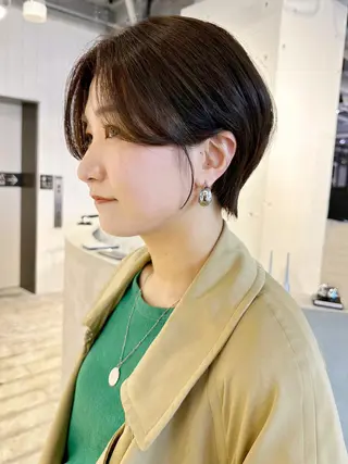 ショート カラー パーマ ヘアアレンジ ITbyALBUM 藤沢店のヘアスタイル