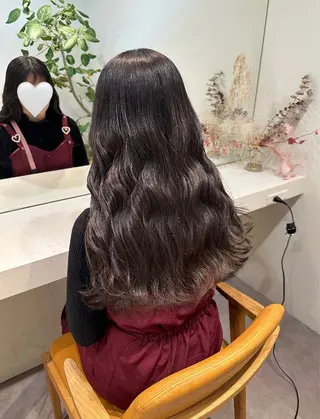 ロング カラー HANAME 原宿美容室のヘアスタイル