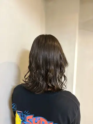 ミディアム カラー 透明感うる艶カラー ¦コユキ🫧💞のヘアスタイル
