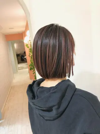 ミディアム カラー 山崎 俊介のヘアスタイル